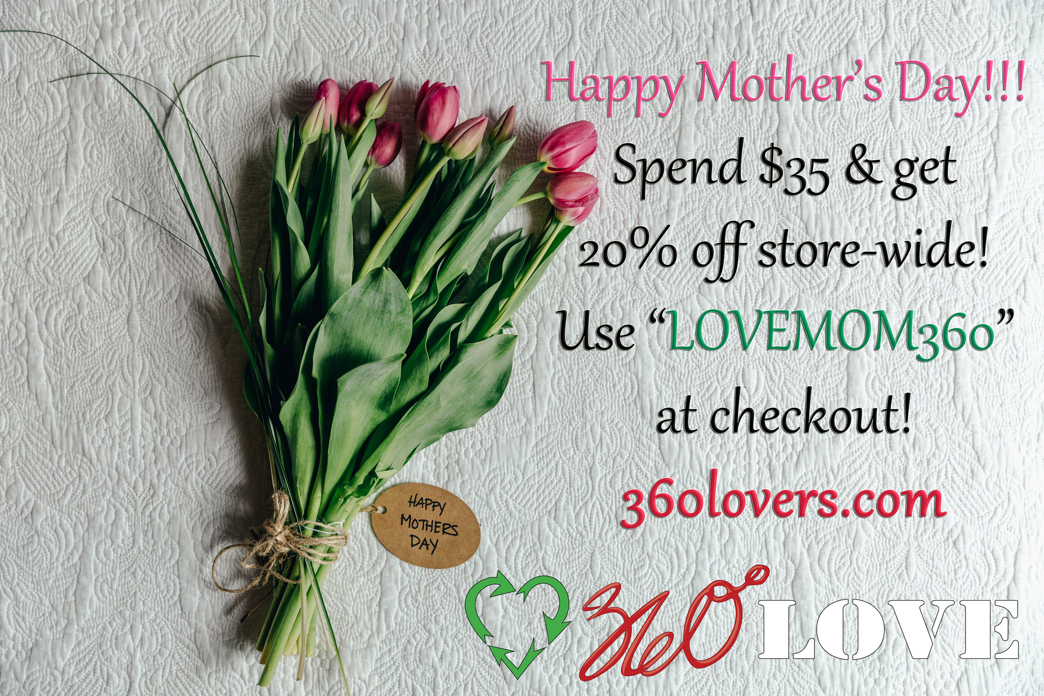 Mother's Day Appreciation Sale - Save 20% storewide when you spend over $35!