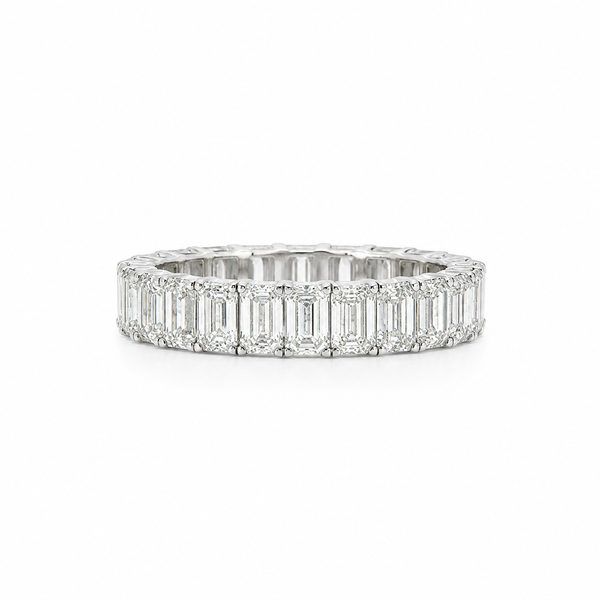 18k White Gold Baguette Lab Grown Diamond Eternity Band