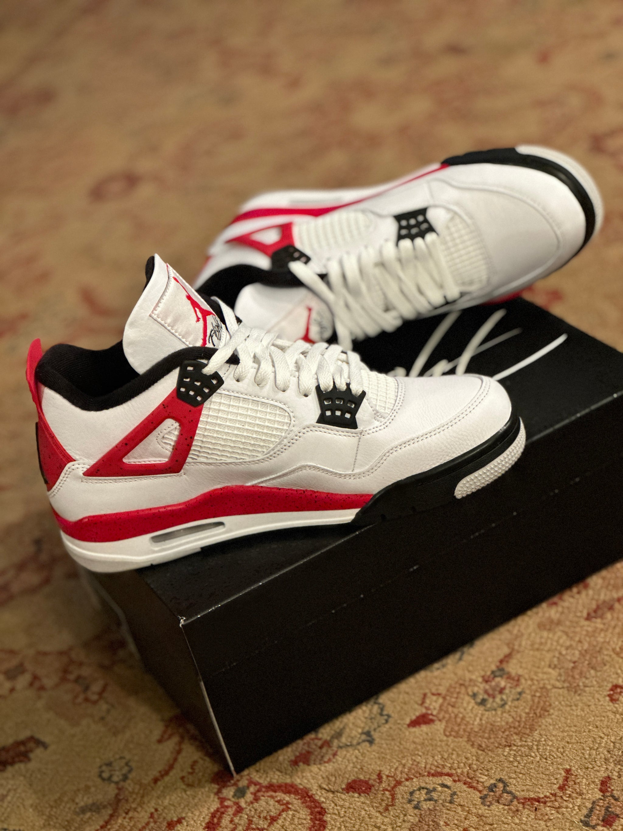 Air Jordan 4 Retro 'Red Cement 11.5 / White
