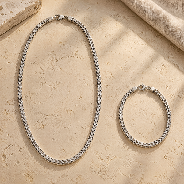 Diamond Cut Franco Chain 3.5 mm - Sterling Silver