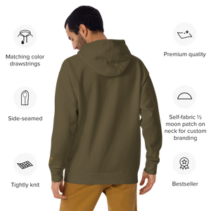 Olive x Gold x Brown SC Insignia Series ™ Premium Unisex Hoodie - Steven Christopher Lifestyle Wear