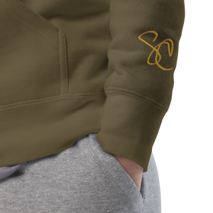 Olive x Gold x Brown SC Insignia Series ™ Premium Unisex Hoodie - Steven Christopher Lifestyle Wear