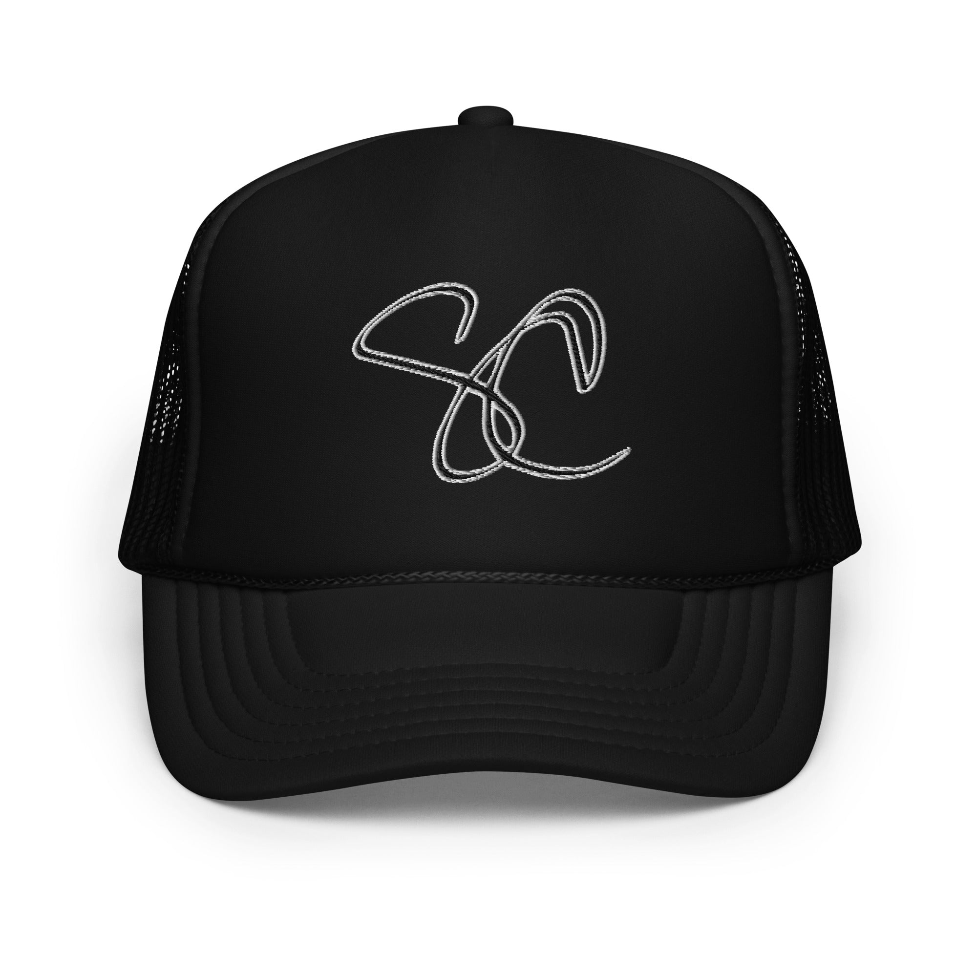 S.C. Initials Hat - Insignia\' 360° Steven Trucker | Lif B/W Foam LOVE ™ Christopher