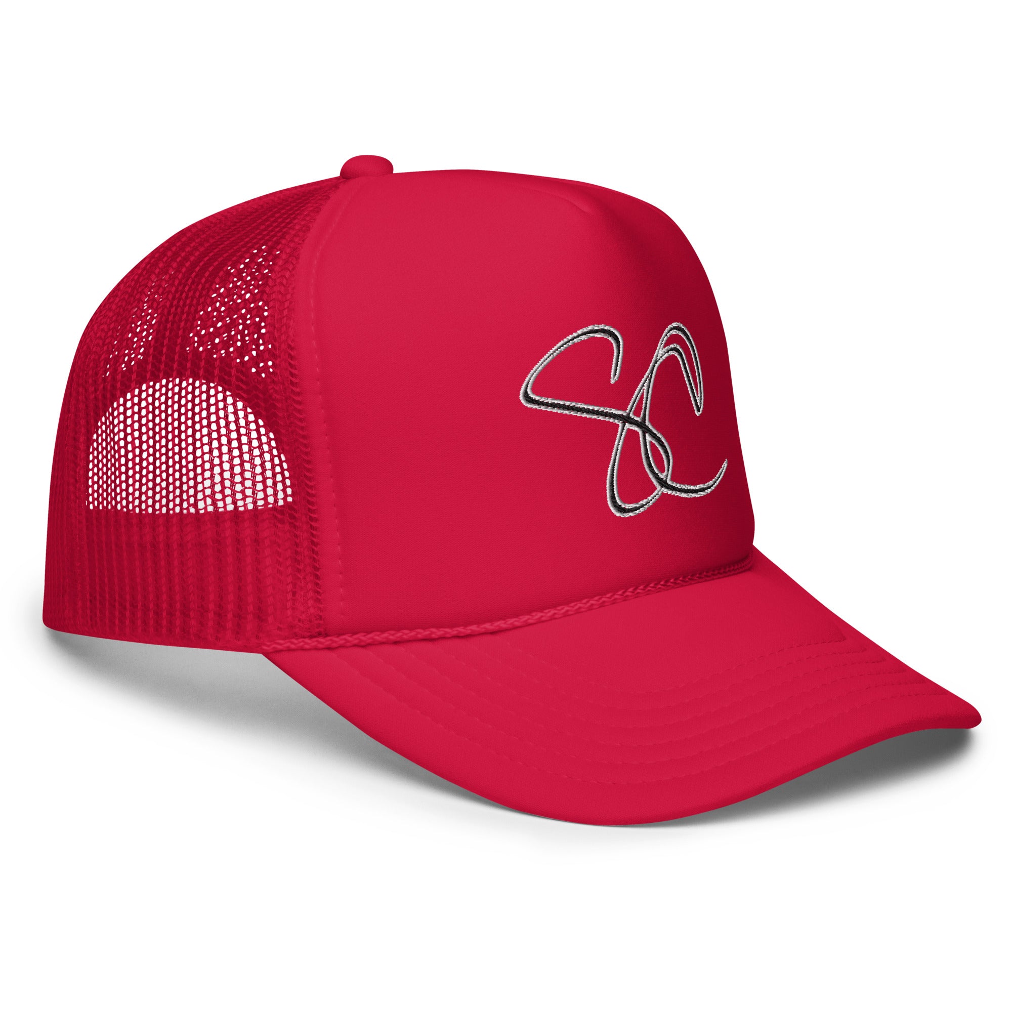 S.C. Initials Insignia' B/W Foam Trucker Hat | Steven Christopher Lif -  360° LOVE ™