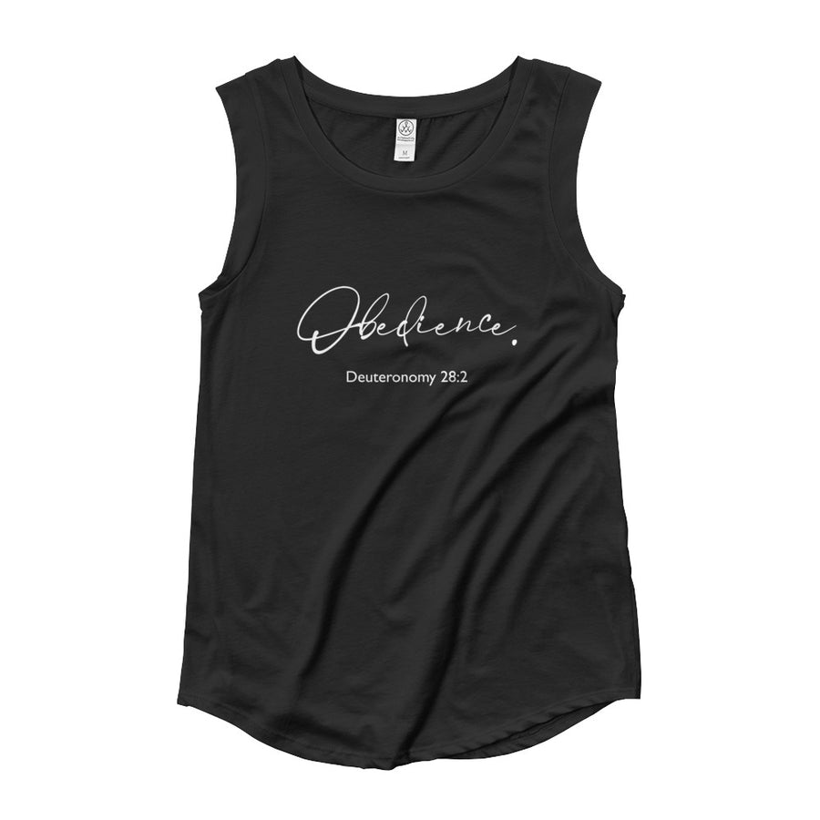 Ladies’ "Obedience" | Deuteronomy 28:2 tee • From the Freedom Collection by Steven Christopher